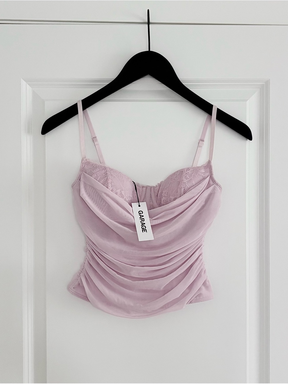 Garage Ally Mesh Peekaboo Bustier Top